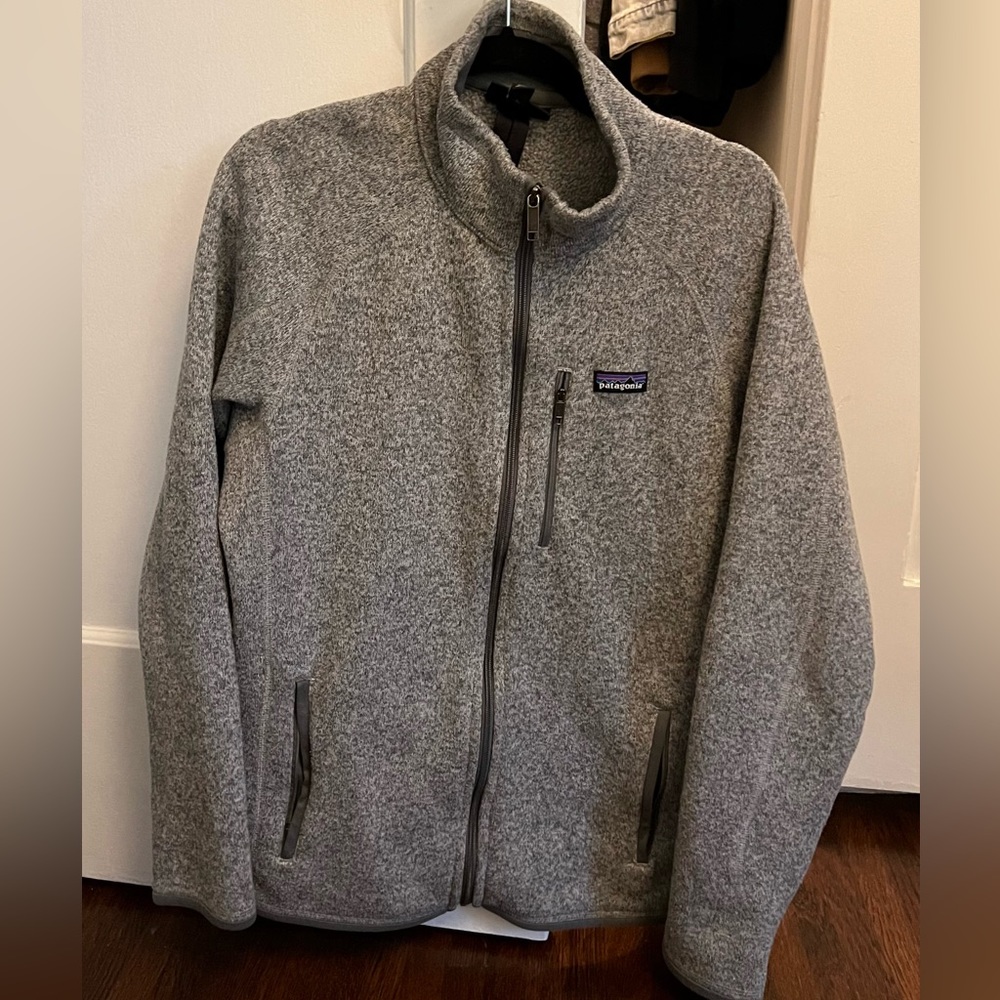 Patagonia gray fleece size large men’s barely worn